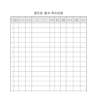 경조금 접수/처리대장 경조금 접수/처리대장